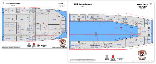 USS Spiegel Grove Level 1 & Main Deck