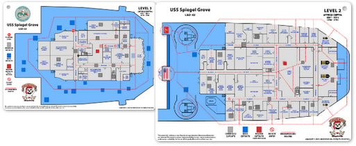 USS Spiegel Grove Levels 3 & 2